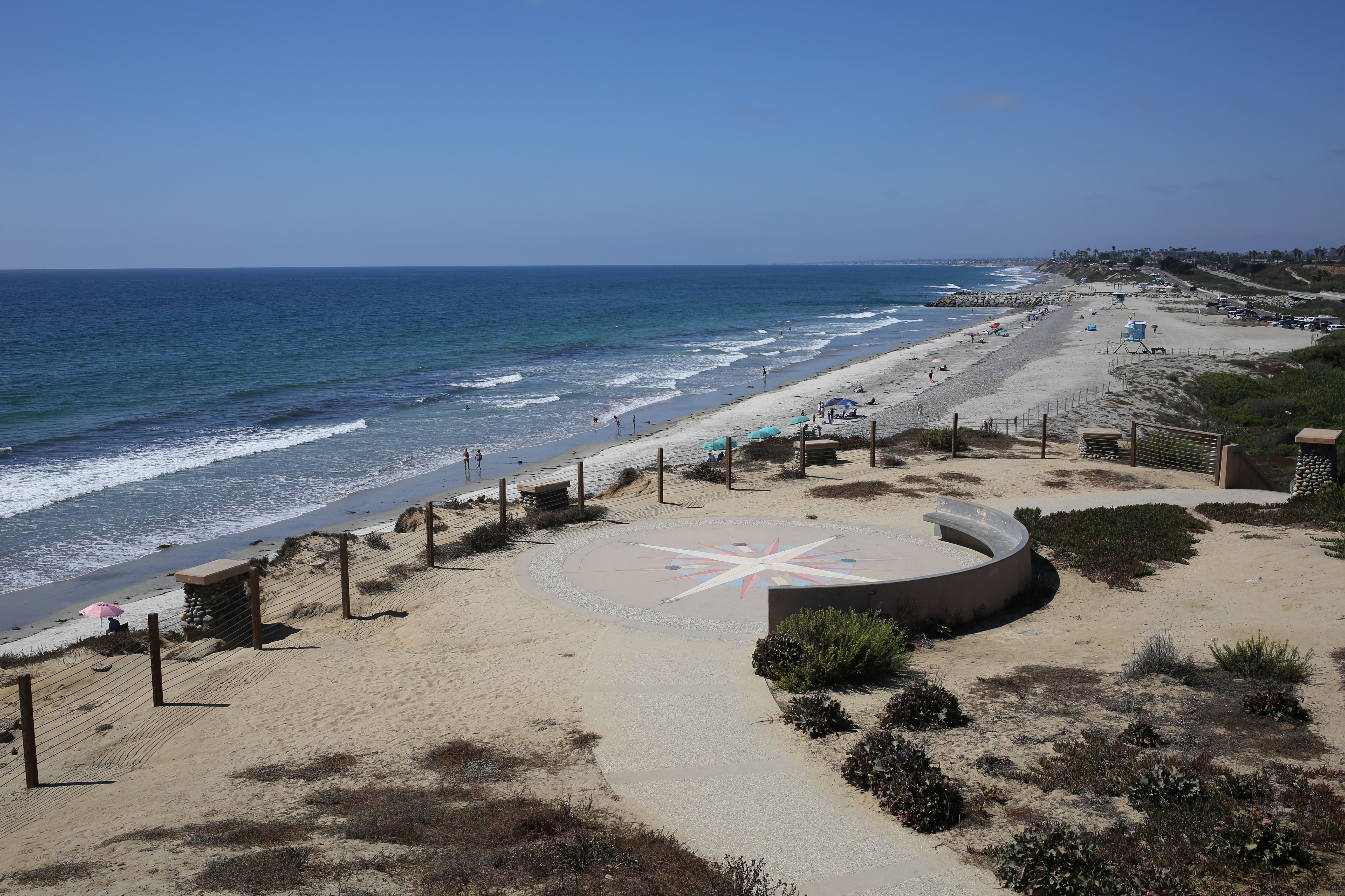 South Ponto State Beach Compass Point